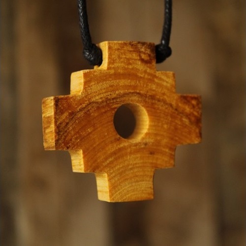 Heilig Hout hanger Inca kruis (chakana) 35mm | Sieraden | Lifestyle en